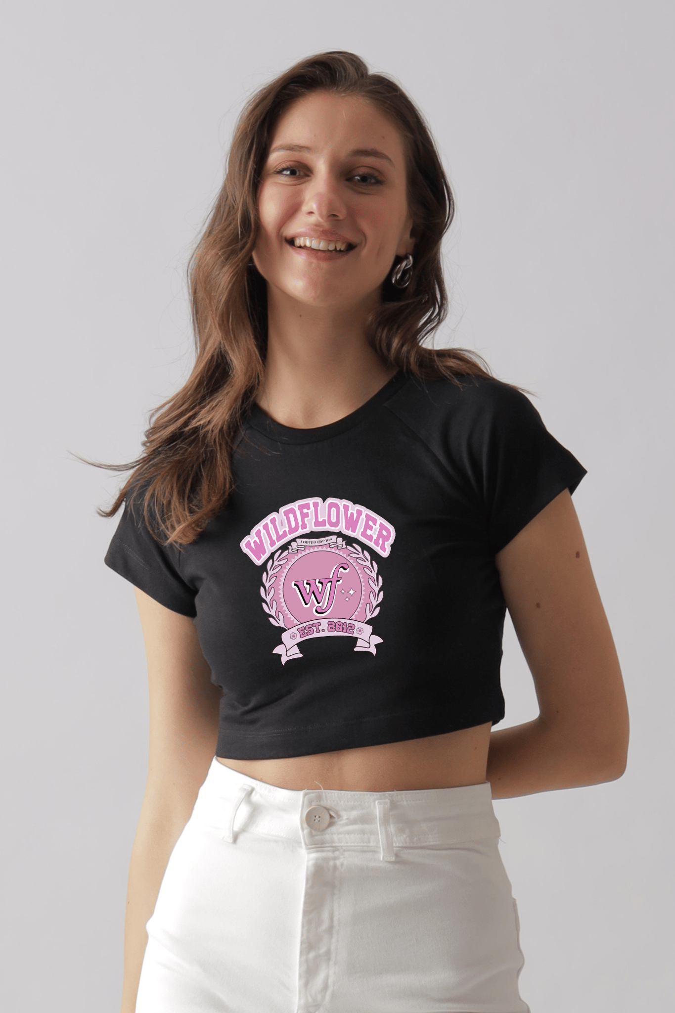 Wild Flower-Baby tee-XS