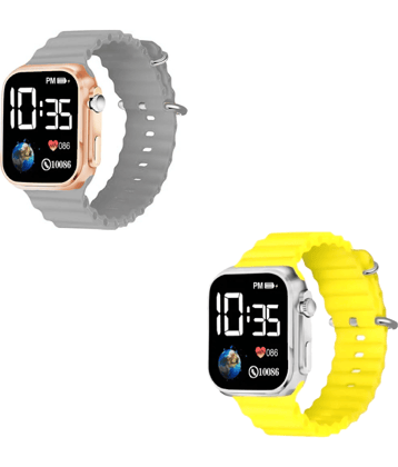 Cosmic Rose Gold Dial Digital Boys Watch ( Pack Of 2 )