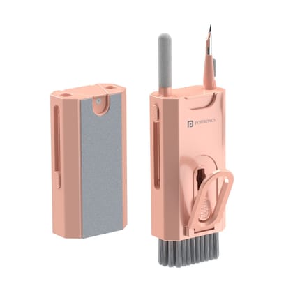 Portronics Clean M Multifunctional 8-in-1 Gadget Cleaning Kit (Pink)