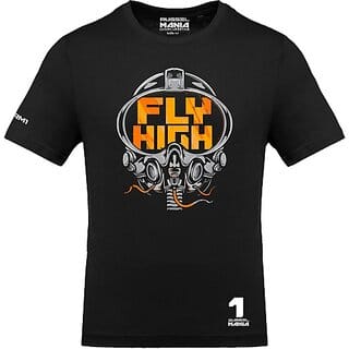 FastB Men Printed Round Neck Black T-Shirt