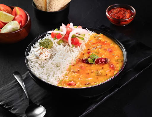 Dal Tadka Dhaba Style Rice Bowl