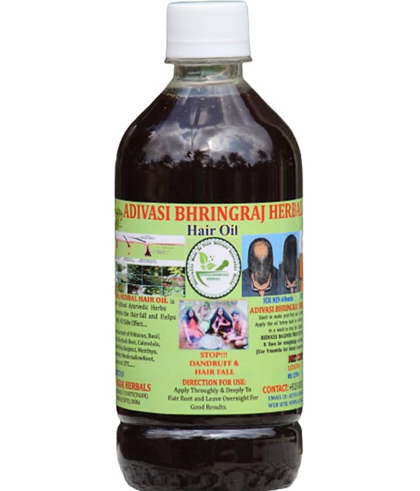 ADIVASI BHRINGRAJ HERBALS - Anti Hair Fall Bhringraj Oil 500 ml ( Pack of 1 )