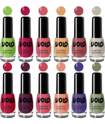 VOLO True Wear High Gloss Impresso Nail Polish Sets of 12  Multi Glossy 60 mL