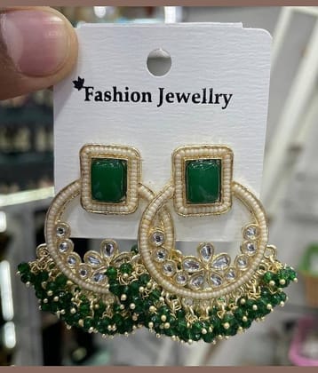 Padmavati Bangles Pink Chandbalis Earrings ( Pack of 1 )