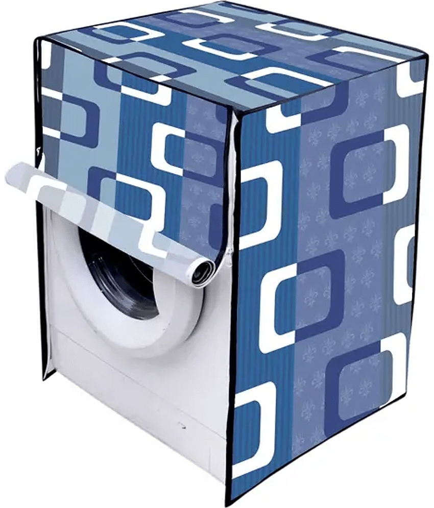 ENTICE Front Load Washing Machine Cover Compatiable For 8 kg - Blue