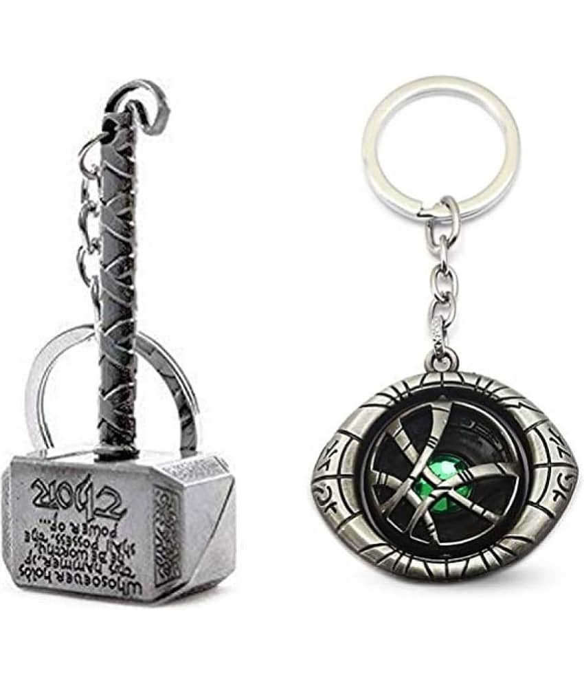 ZYZTA - Multicolor Men's Decorative Keychain ( Pack of 2 )