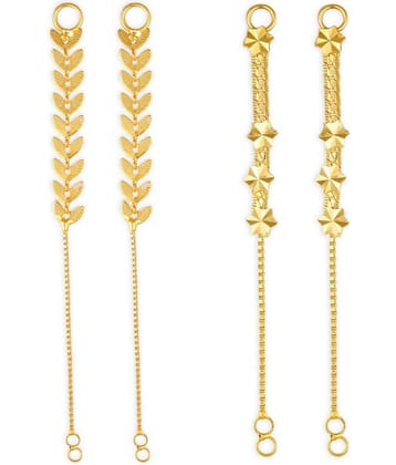1gram gold Plated Kanchain Ear chain earcuff Ear to Ear Combo for Women & Girls