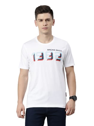 TVS Racing Round Neck T Shirts-Premium 100% Cotton Jersey, Versatile T Shirt for Men, Ideal for Gym, Casual Wear & More-Mercerised Yarn for Extra Durability-Easy to Wear & Wash (Type-1)