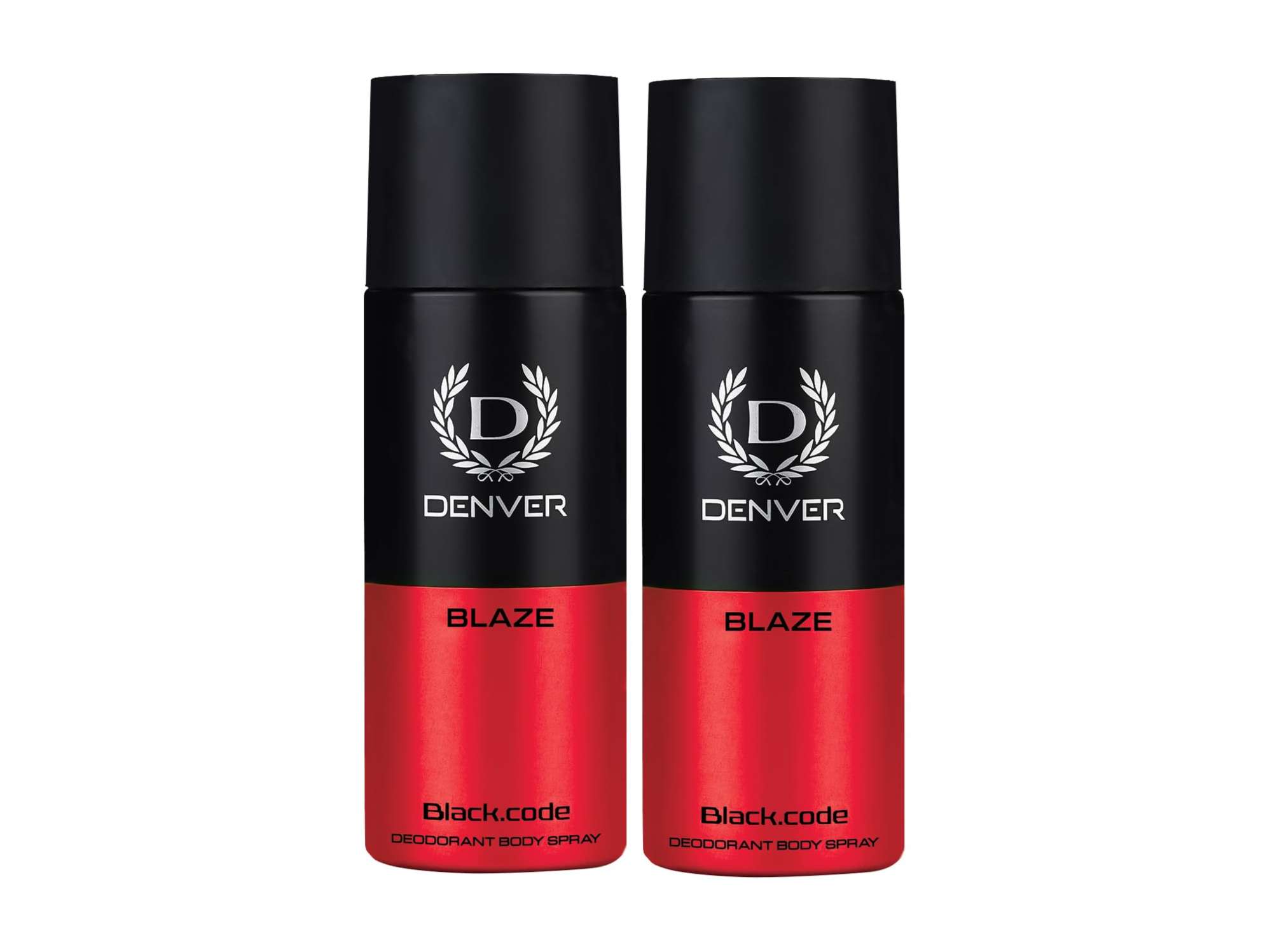Denver Black code Blaze Deodorant For Men - 150ml Each Pack of 2