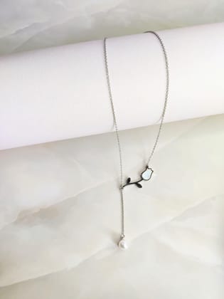Touch of Nature Necklace-Silver