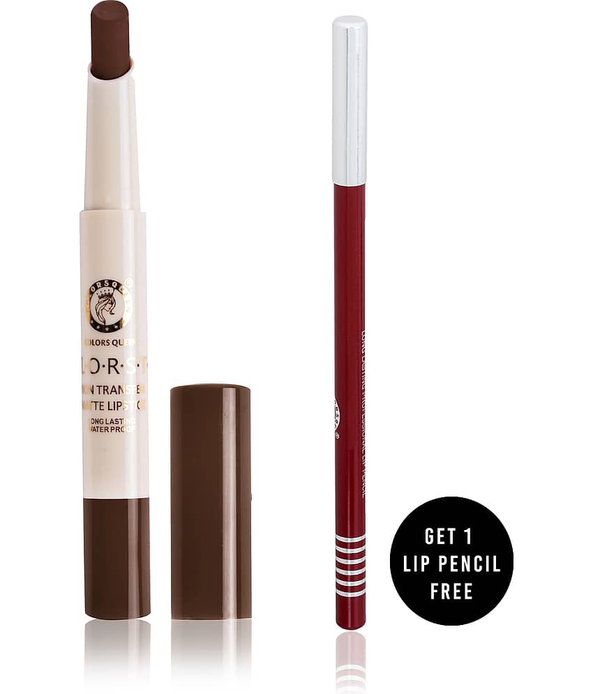 Colors Queen Lip Liner Pencil Non Transfer for Professional Makeup (Pack of 3)