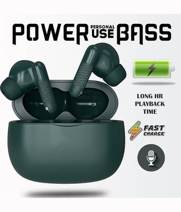 Wireless Bluetooth Earbuds with Deep Bass,HD Mic, Long Battery Backup, Fast Charging, Lightweight Comfortable Fit, Sweatproof Sports Headphones for Music, Calls, Gaming & Daily Use"