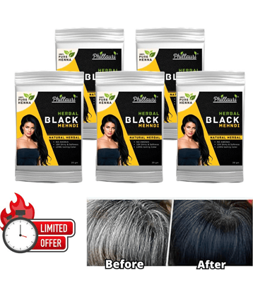 Phillauri Natural Semi Permanent Hair Color 5 g Black