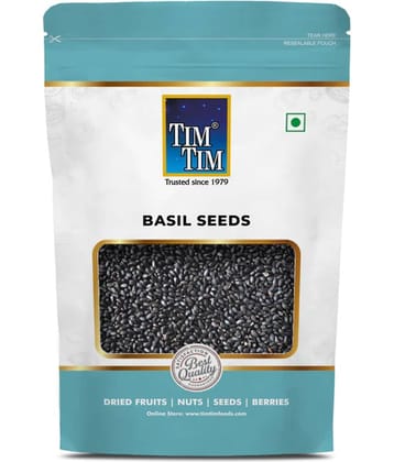 Tim Tim Basil Seeds 100g (Sabja Seeds) | Premium Falooda & Drink Seeds | Rich in Fiber, Omega-3 & Antioxidants | Natural & Healthy Superfood