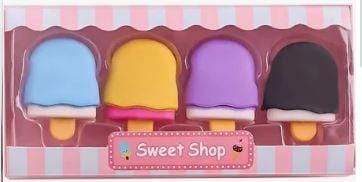 Ice Cream type Eraser Pack - 4 pc