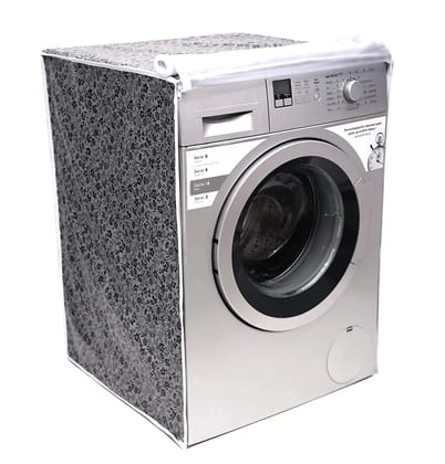 Denzcart Front Load Washing Machine Cover Suitable for 6.5 kg, 7kg & 7.5 KG (Fits for IFB,LG,Samsung) Waterproof & Dustproof (GREY AND BLACK)  by Ruhi Import Store