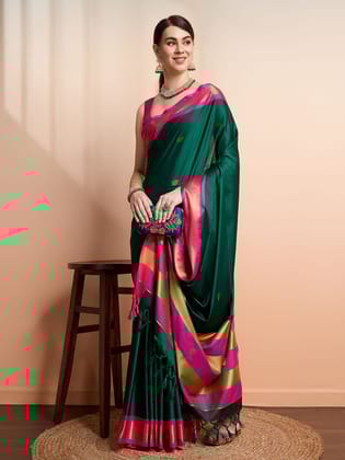 Trending Pathani Kanjivaram Silk Woven Saree