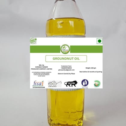 Girswad Groundnut Oil - 1 L - 1 L - One litre bottle