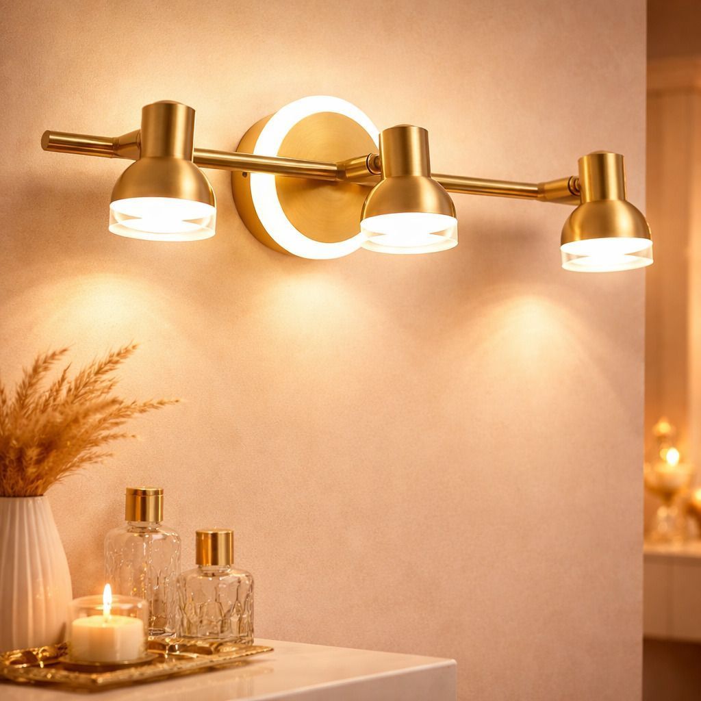 SPARKWORLD Swing Arm Wall Light Wall Lamp With Bulb | Colour: 3-Head - Electricals | Buy online on ZillyBuy