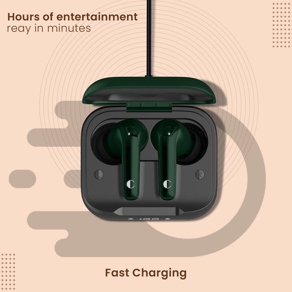 Cellecor BroPods CB55 ACE TWS With 70 Hours Playtime, ENC, 5.3v Bluetooth