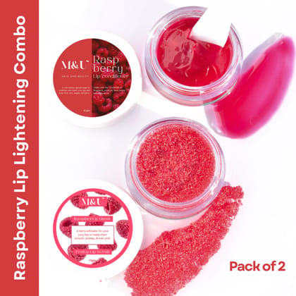 Raspberry Lip Lightening Combo For Soft And Plump Lips Raspberry Lip Lightening Combo For Soft And Plump Lips