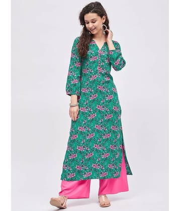 Tissu - Multicolor Straight Rayon Women's Stitched Salwar Suit ( Pack of 1 )