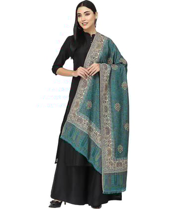 Anekaant Green Self Design Shawl - ( Pack of 1 )