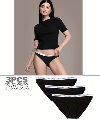 C K Underwear - Women Pack Of 3 Briefs-XL