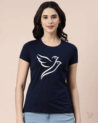 Slim Fit Letter Tee - Deep Navy-2XL / Deep Navy
