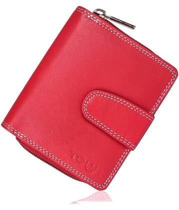 Tough Women Casual Black Genuine Leather Wallet - Regular Size (11 Card Slots)