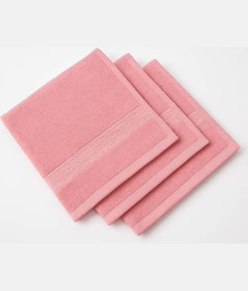Dollar Cotton Solid Face Towel Below 300 GSM ( Pack of 3 ) - Beige