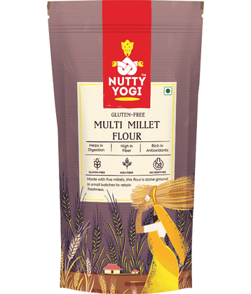 Nutty Yogi Multi Millet Atta 800 gm