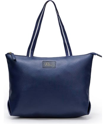 Police Shoulder Bag Faux Leather Set of 1 ( Blue )