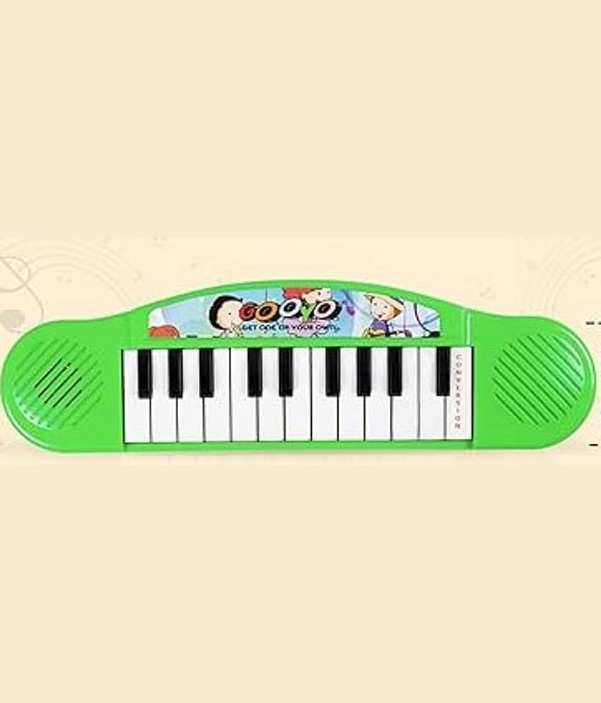 1626YY-YESKART GREEN  Gooyo Mini Piano Keyboard Musical Toy for Kids/Babies/Girls/Boys/Gifts- 3716 | Red Color, 2xAA Battery (Not Included)