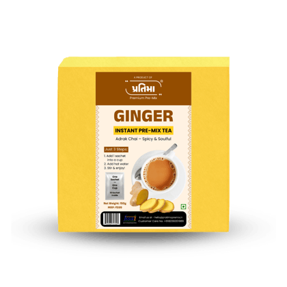 Ginger Instant Pre-Mix Tea 10 Sachets | Spicy & Refreshing Instant Tea Ginger Instant Pre-Mix Tea 10 Sachets | Spicy & Refreshing Instant Tea