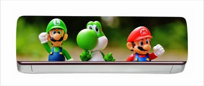 DreamKraft Cartoon Characters AC Sticker (Multicolor PVC Vinyl, 30cm X 91cm)