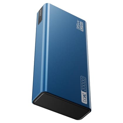 boAt Energyshroom PB435 20000 mAh 35W Super Fast Charging Power Bank, Smart 12 Layer Protection (4X Output Ports, Supports Android, iPhone, Tablets, Earbuds, etc.) (Navy Blue) boAt Energyshroom PB435 20000 mAh 35W Super Fast Charging Power Bank, Smart 12 boAt Energyshroom PB435 20000 mAh 35W Super Fast Charging Power Bank, Smart 12 Layer Protection (4X Output Ports, Supports Android, iPhone, Tablets, Earbuds, etc.) (Navy Blue) boAt Energyshroom PB435 20000 mAh 35W Super Fast Charging Power Bank, Smart 12