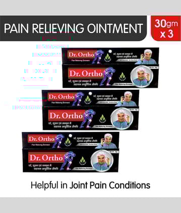 Dr.Ortho Ayurvedic Pain Relieving Ointment - 30 G (Pack Of 3)