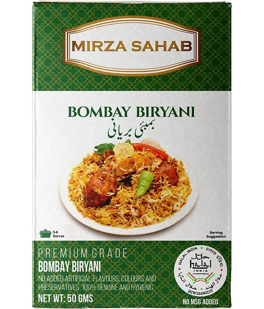 Mirza Sahab Bombay Biryani Instant Mix 50 gm Pack of 4