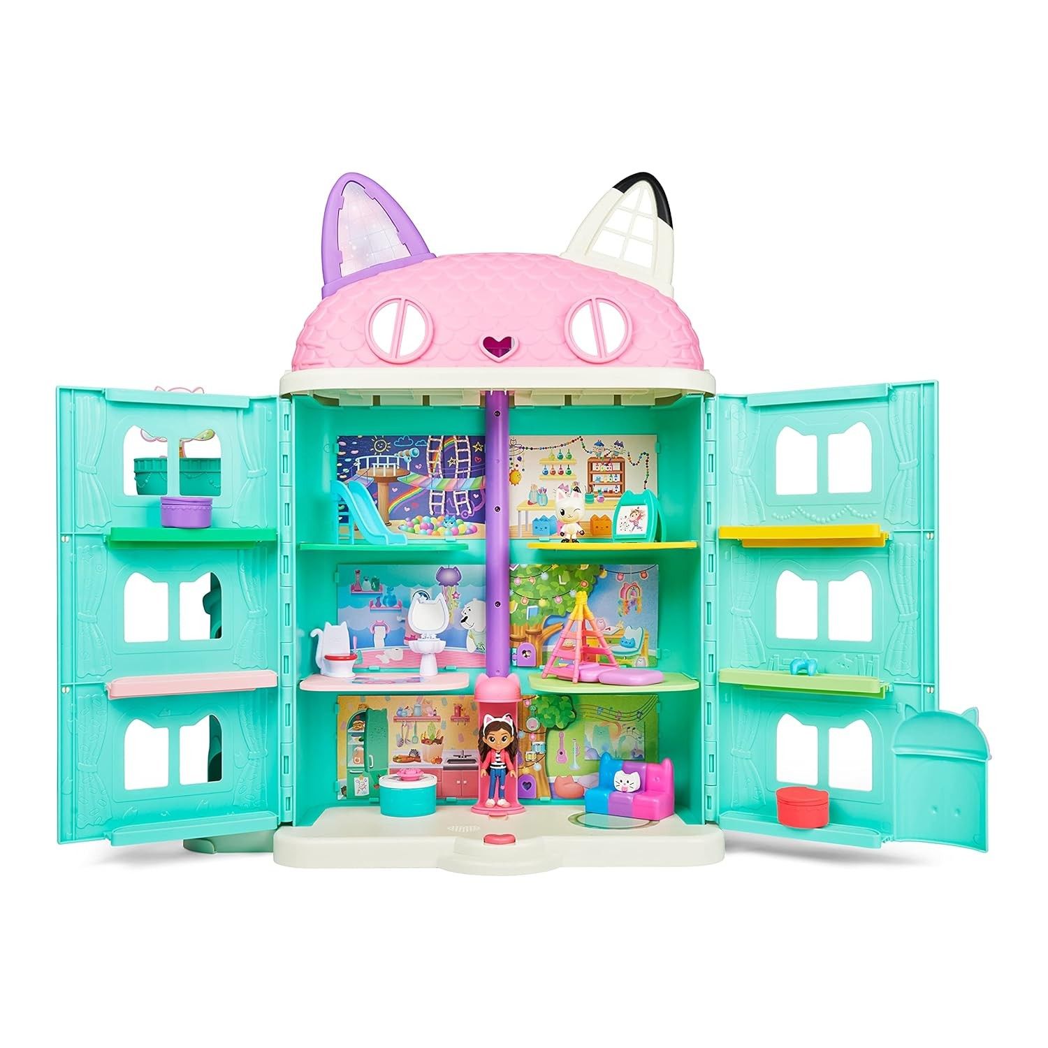 Gabbyâ's Dollhouse 15 Pieces set Purrfect Dollhouse
