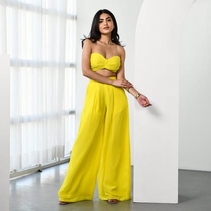 Dazzling Yellow Co-ord Set-XS