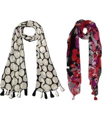 stolevilla Multi Printed Poly Cotton Yarn Stoles