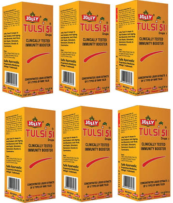 Jolly Tulsi 51 Drops Best Immunity Booster Liquid 6 Gm Pack of 6