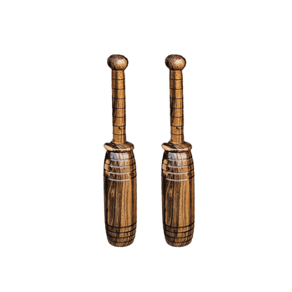 Handcrafted Wooden Indian Club  Traditional Karla Kattai for Functional Fitness, Shoulder Mobility & Strength Training | 2KG for Gym Rats, Athletes & Home Workouts
