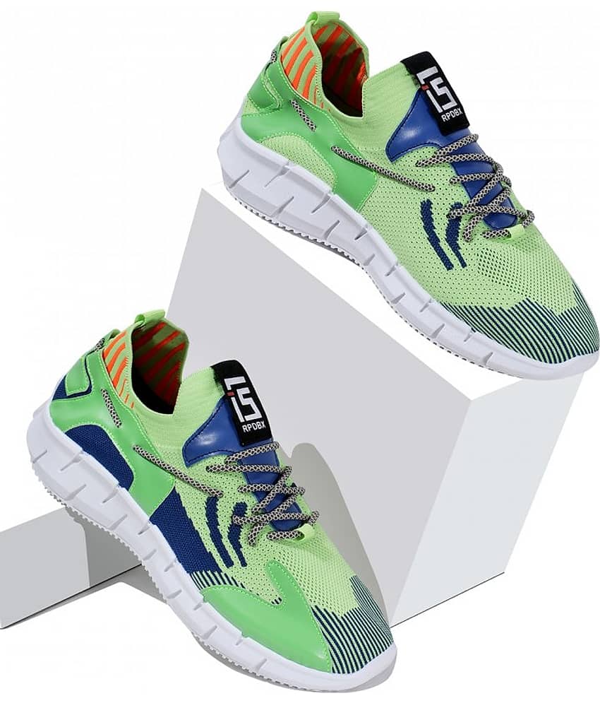 RapidBox - Green Men's Sneakers