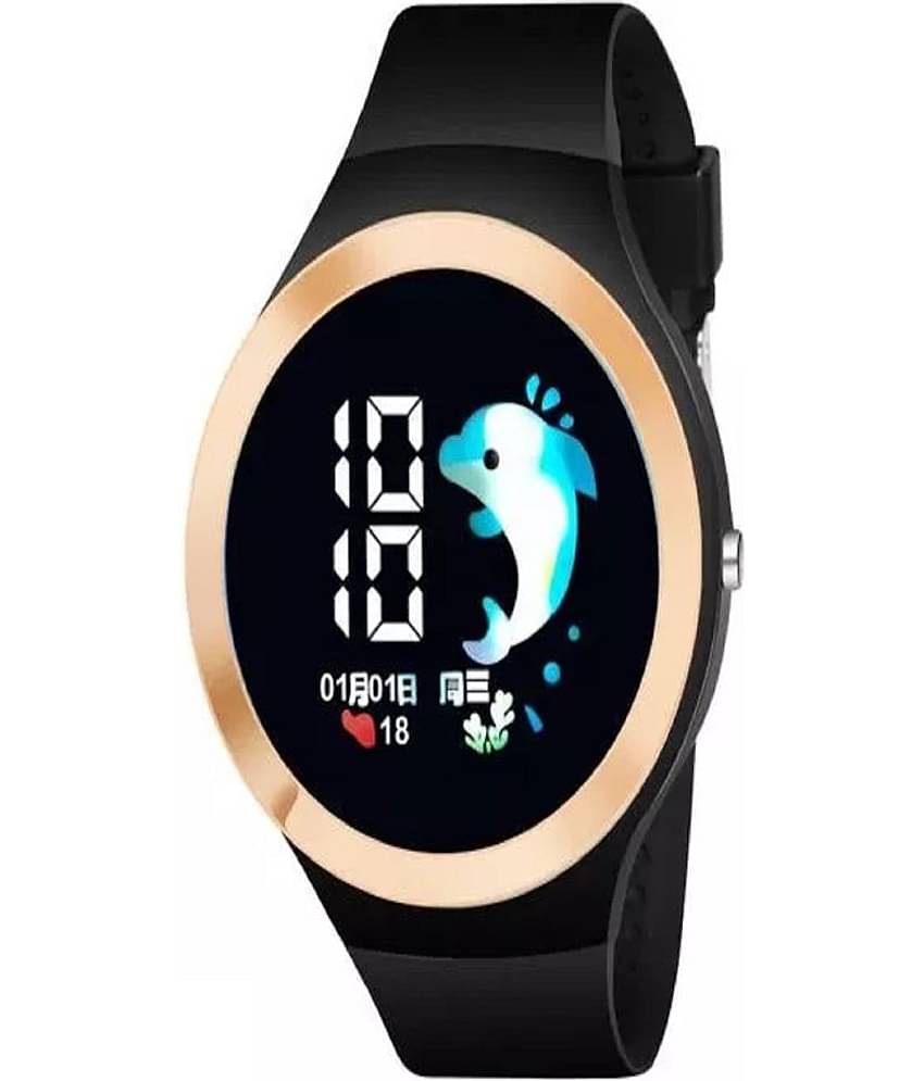 Renaissance Traders - Black Silicon Digital Men's Watch