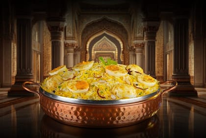 Tokhm-e-Biryani (Dum Egg Biryani - Serves 4-5)