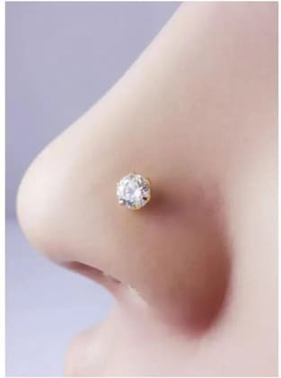 Beautiful Gold Plated Nose Pin Wedding Nose Ring Fashion Gift Jewellry
