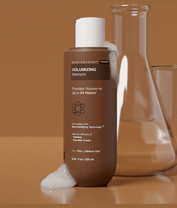 Bare Anatomy Peptides Volumizing Shampoo For Strong & Bouncy Hair Volume Upto 24 Hrs For Thin Hair , 250ml (Pack of 1)