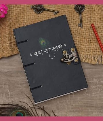 CRAFT CLUB 100% Handmade Recycled Cotton Paper Diary With Antique lock Regular Journal